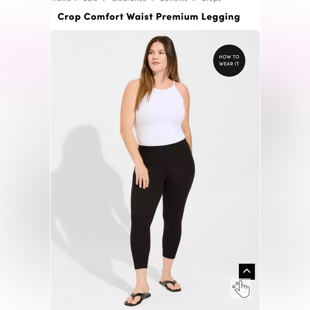 TORRID crop premium legging